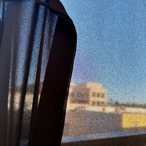 Wheaton & Katz Ltd LIMITED EDITION Long Sleeve Blouse Button Up SHEER Large New - Picture 12 of 12